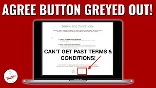 Cant Accept iCloud Terms after macOS Install Agree Button Greyed Out [upl. by Lesser]