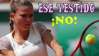 LA GRAN POLEMICA TRAS EL VESTIDO DE LA TENISTA CAMILA GIORGIO EN EL PARTIDO DEL ROLAND GARROS 🎾 [upl. by Akiraa]