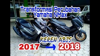 Review Lengkap Detail Perbedaan dan Perubahan Yamaha Nmax Hitam 2017 dan 2018 [upl. by Noxid]