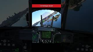 F18 Super Hornet Cockpit POV InFlight View aviation viralvideo shorts [upl. by Kinson]