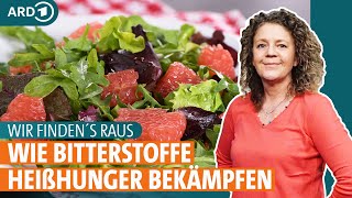 Wir finden´s raus Wie Bitterstoffe Heißhunger bekämpfen  ARD Gesund [upl. by Poppo]