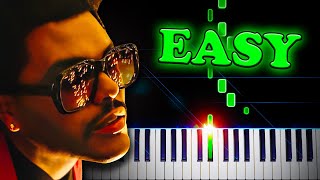 The Weeknd  Blinding Lights  Easy Piano Tutorial [upl. by Livesay]