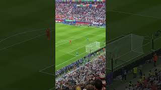 Jordan Pickford saves a penalty from Akanji in the England v Switzerland penalty shootout euro2024 [upl. by Starling900]