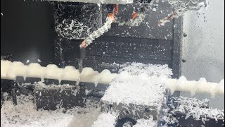 Plastic Auger Machining in a Haas VF2 Mill [upl. by Stetson]