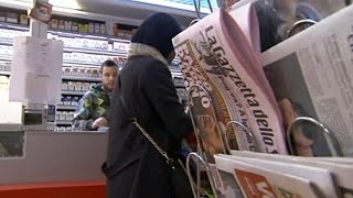 Belgian newsagents threatened over sale of Charlie Hebdo [upl. by Elnar298]