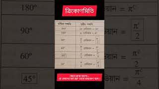 ত্রিকোণমিতি ।।। mathametics [upl. by Pinkham788]