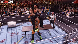 WWE 2K24  Undertaker vs Batista  Extreme Rules Match [upl. by Monteria]