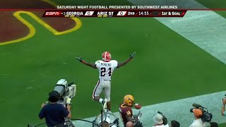 Knowshon Moreno flying touchdown vs Arizona State HD 60fps highest quality on youtube [upl. by Marisa]