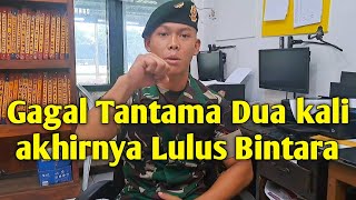 Gagal Tantama Dua Kali Akhirnya Lulus Bintara tentara fyp tni secaba [upl. by Meneau]