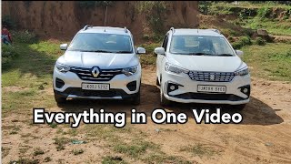 Triber Vs Ertiga Ride Quality Service Cost Performance Everything in one video [upl. by Laeahcim]