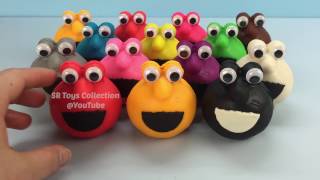 Play Doh Elmo Surprise Toys [upl. by Auod]