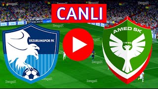 🔴ERZURUMSPOR AMEDSPOR MAÇI CANLI İZLE  eFootball Türkçe Simülasyon [upl. by Eneirda827]