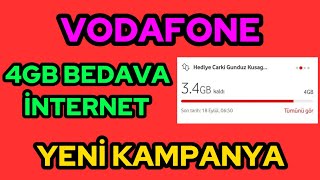 ✅VODAFONE BEDAVA 4GB İNTERNET KAZANMAK VODAFONE BEDAVA İNTERNET KAZANMAK 20242024✅ [upl. by Adlitam777]