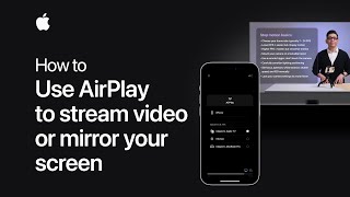 How to use AirPlay to stream video or mirror the screen of your iPhone or iPad  Apple Support [upl. by Lozar676]