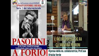 PASOLINI A FORIO Il ricordo della sigra Clementina Petroni [upl. by Atilahs]