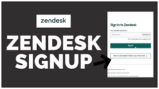 Zendesk Sign Up How to CreateOpen Zendesk Account 2023 [upl. by Einnus]