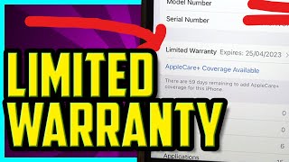 What Does LIMITED WARRANTY Mean On my iPhone Limited Warranty Apple Meaning 2022 [upl. by Niamjneb]