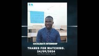 Loho Christopher Excelerate Internship [upl. by Dav]