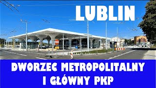 Lublin Dworzec metropolitalny i główny PKP 12 i 15082023 [upl. by Yneffit]