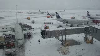 Sheremetyevo airport in winter Moscow [upl. by Tnairb730]