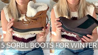 Sorel Winter Boots Haul Which One Is Best For You [upl. by Ellebanna666]