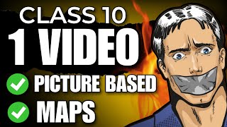 Class 10 SST All Picture Based Questions  Maps One shot🔥 CBSE 202324 [upl. by Akiwak]