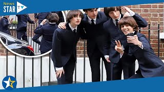 Up and coming stars playing The Beatles in new Brian Epstein biopic Midas Man pose for selfies7 3731 [upl. by Neelya]