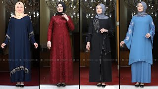 Modanisa Amine Hüma Büyük Beden Tesettür Abiye Elbise Modelleri 2  Wedding Guest Dresses of 2021 [upl. by Foah]