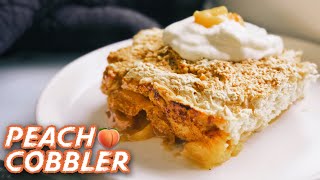 PEACH COBBLER RECIPE SIMPLE [upl. by Zilla432]