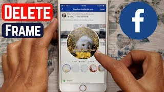 How To Add and Remove Profile Picture Frame On Facebook iPhone [upl. by Recneps]