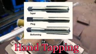 Hand Tapping Hand Tap taper plug bottoming [upl. by Mirabel]