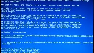 Blue screen error atikmpagsysatikmdagsys Complete FIX [upl. by Fine978]