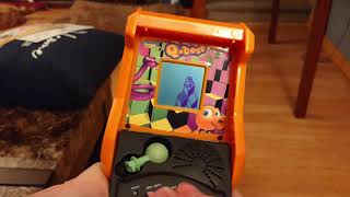 QBert Tiger Electronics Arcade Games Handheld LCD Game Gameplay [upl. by Reedy]