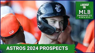 2024 Houston Astros prospects Lots of hitters but any impact performers  MLB Prospects Podcast [upl. by Guzel]