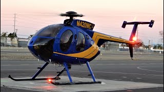 MD500E StartUp amp Takeoff N420WC Hughes 500MD369E Helicopter [upl. by Dlanar799]