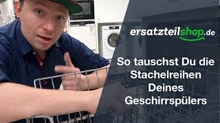 Klappstachelreihe Korbeinsatz Geschirrspüler tauschen  so geht es [upl. by Eltotsira691]