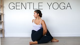 GENTLE YOGA FLOW  MorningEvening Vinyasa Practice [upl. by Lehplar]