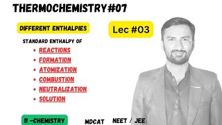 ThermochemistryEnthalpy of reactionformationatomizationcombustionneutralizationsolutionmdcat [upl. by Leynwad]