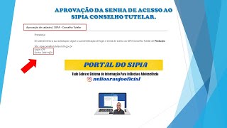 Aprovação da Senha de Acesso ao SIPIA Conselho Tutelar com Nélio Araújo [upl. by Ottilie365]