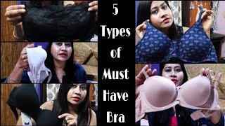 Top 5 Essential Bra Every Girl Must Have  Super Affordable Lingerie  Tanushi and family [upl. by Toomin]