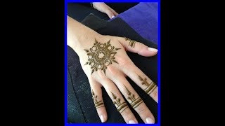 Star Mehndi Designs For Hands Step By Step [upl. by Enneite]