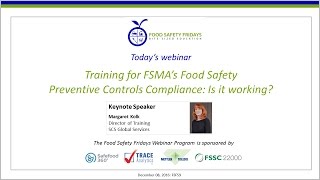 Training for FSMA’s Food Safety Preventive Controls Compliance Is it working [upl. by Ayanal]