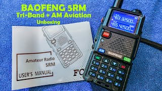 BAOFENG 5RM Tri Band Radio With AM Aviation Unboxing baofeng hamradio [upl. by Lizette679]