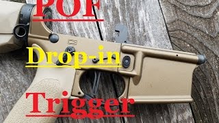 POF AR15 dropin 35lb flat Trigger [upl. by Agnes]