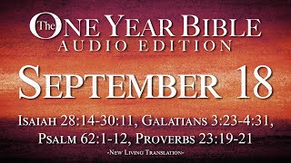 September 18  One Year Bible Audio Edition [upl. by Aikemot593]