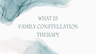 Family Constellation Therapy Explained [upl. by Edee514]