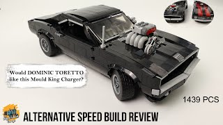 Doms Charger  Lego Creator Expert Alternative  Mould King 10028  Speed Build Review [upl. by Pet]