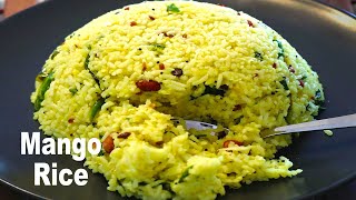 Mango Rice Recipe  Mango Chitranna Recipe  Mavinakayi Chitranna [upl. by Nylorac]