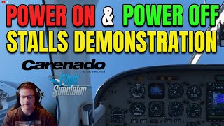 MSFS 2020  Power On amp Power Off Stalls Demo  Carenado  PA44 Seminole  Honeycomb Alpha Bravo [upl. by Sander]