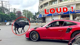 LOUD SUPERCARS On INDIA STREETS  NOVITEC SVJFlames GTR Turbo S  Ferrari’s etc [upl. by Ained401]